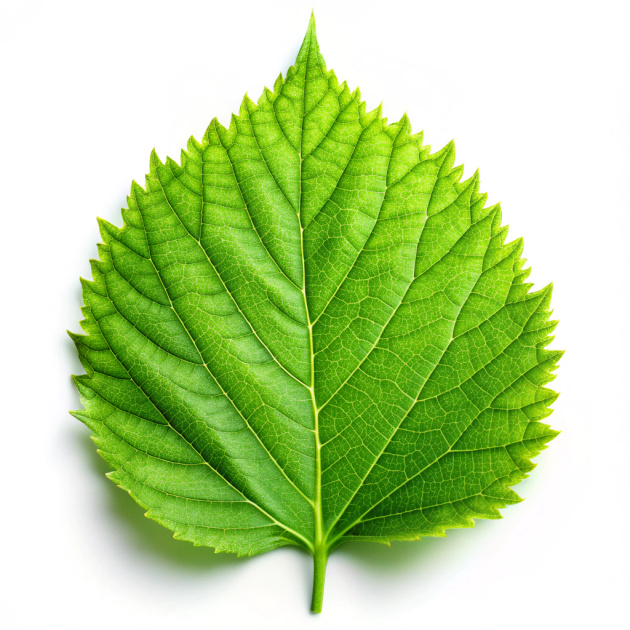 Green Leaf On White Background Recraft