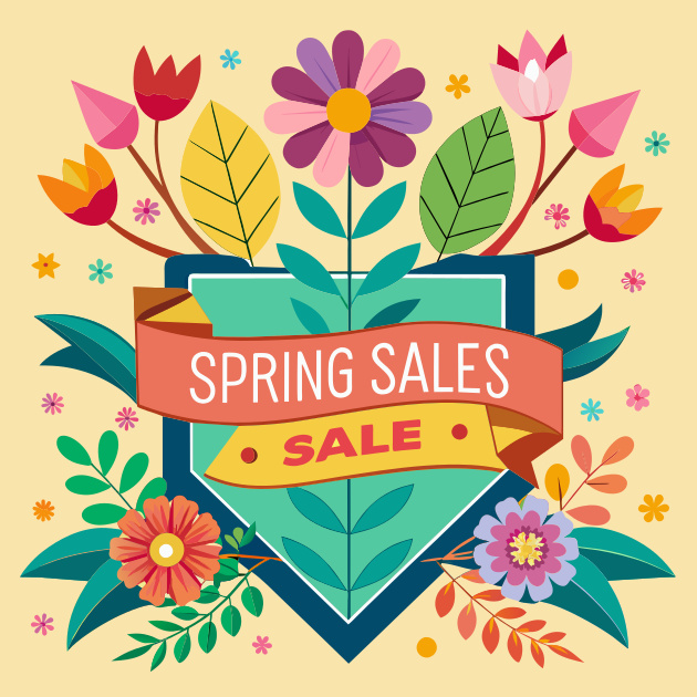 Spring Sales Banner Template Recraft