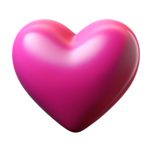 a pink heart