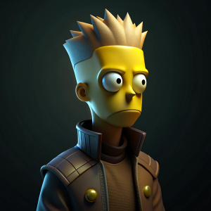 bart simpson cyberpunk