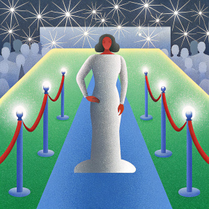 Naya Rivera at the 'Glee: The 3D Concert Movie' premiere. She is wearing a silver sequined dress, standing confidently on a bustling red carpet event.