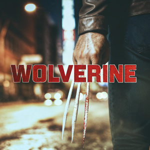 Cover art for Marvel's Wolverine video game, featuring Wolverine's clawed hand dripping with blood. Title 'Wolverine' in bold red letters at the center.