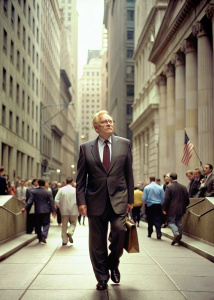 Warren Buffett , Wall Street, walking