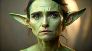 Jennifer Connelly as Yoda, 8k, hyperrealistic, highly detailed, yoda ears, skin color yoda green, digital painting, 8k, cinematic lighting, (Masterpiece:1.3), (best quality:1.3), <lora:add_detail:0.4> <lora:epi_noiseoffset2:0.4> <lora:hairdetailer:0.6> <lora:more_details:0.3> <lora:add-detail-xl:1.2> <lora:DetailedEyes_V3:1.2> <lora:sd_xl_offset_example-lora_1.0:1.2>, (natural skin texture, hyperrealism, soft light, muted colors), background