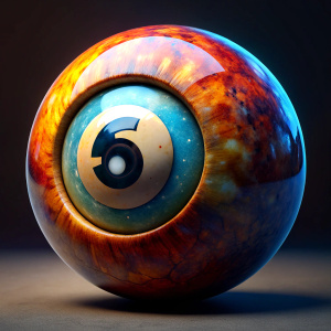 ultra realistic eye shaped billiard ball number5