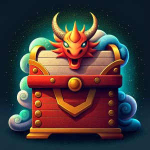 wooden dragon chest, Chinese New Year