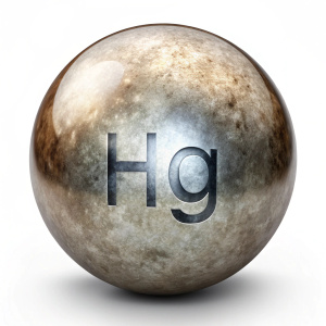 Mercury (Hydrargyrum) is a chemical element with the symbol Hg.  