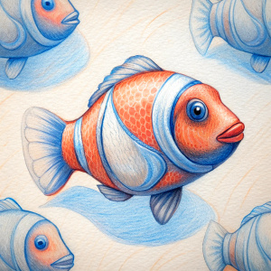 clownfish seamless pattern