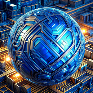 global blue circuit board  background