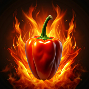 pepper in fire 