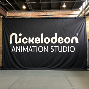 Nickelodeon Animation Studio logo on a black backdrop, simple white text