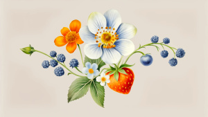 flower with berries