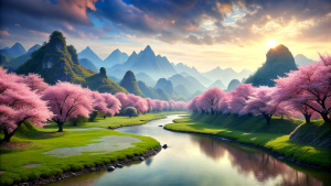 a spring sakura scenery