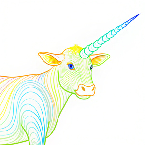  narwhal horn on hornless cow