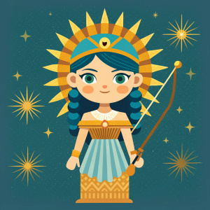 ancient greek goddess artemis, amigurumi, crochet, doll
