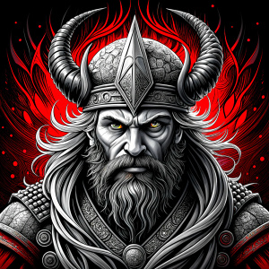 viking walhalla perfect realistic art, high-definition, high-definition grey and black, white background 