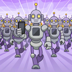 army of stupid robots with smartphones