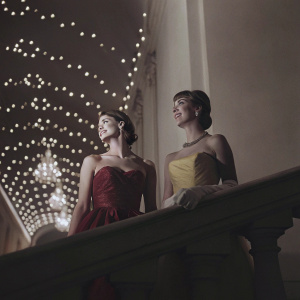 Yvonne Zima and Madeline Zima at the glittering gala. Yvonne in a striking red gown, Madeline in a vibrant yellow dress.