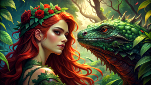 poison ivy and komodo dragon