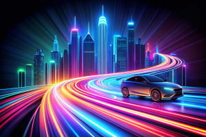 Colorful light trails with motion effect. Vector illustration of high speed light effect on black background.

speed, light, line, car, background, effect, neon, motion, trail, fast, abstract, color, city, electric, vector, blue, night, graphic, stream, blur, concept, movement, street, perspective, flash, energy, futuristic, power, vehicle, space, laser, dynamic, traffic, modern, design, illustration, quick, backdrop, bright, urban, long, shiny, technology, digital, wallpaper, lines, colorful, r