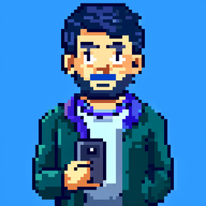 influencer holding a smartphone