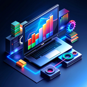 Software real-time integration with measuring devices with dark background