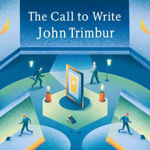 Cover of 'The Call to Write' sixth edition by John Trimbur. An active indoor scene filled with individuals moving about, title and author name clearly displayed.