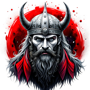 viking perfect realistic art, high-definition, high-definition grey and black, white background 