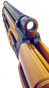 shotgun muzzle view from top