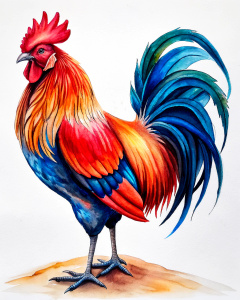 stately rooster