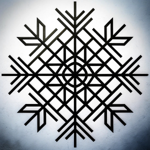 Nordic Runes geometric tattoo design - perfect  high-definition grey and black, white background 