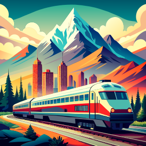 train vector illustration
