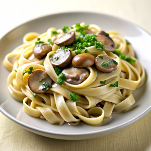pasta with mushroom sauce