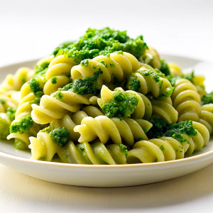 pasta with green sauce