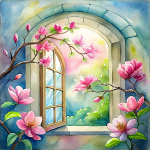 blossom window flowers 