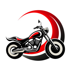 motorcycle biker tattoo design - perfect realistic art - high-definition - grey and black - white background 