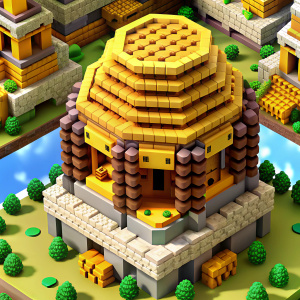 Minecraft arı kovanı build