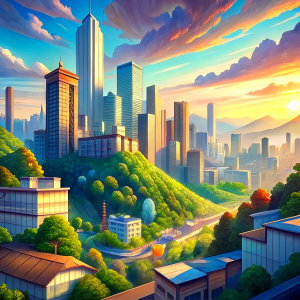 anime background city