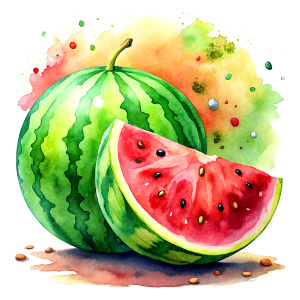 watercolor Watermelon