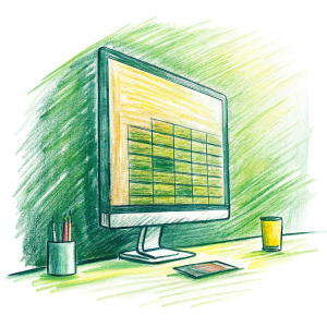 A Desktop screen showing coding 