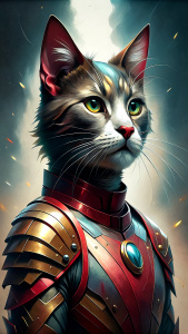 Tony Stark as a cat