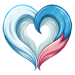 Style stickers. Create a heart shape with clean lines and smooth curves.. White background, No Background, vector, 8K.