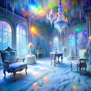   
 intense frozen snowy room Glam  masterpiece  dreamland very light soft   PRISM Effect antique furnitures snows  flowers   ultra intense crystal effect ultra glitter Photoshop Photo Manipulations  Holographic liquid Patent Spandex Vinyl   Dreamscape     very much glitter sparkly fantasized glam Sprinkle Shimmering Bioluminescent fairytale masterpiece  Magical   Shimmering   Ultra iridescence UV Glow Rainbow