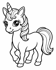 A cute little unicorn