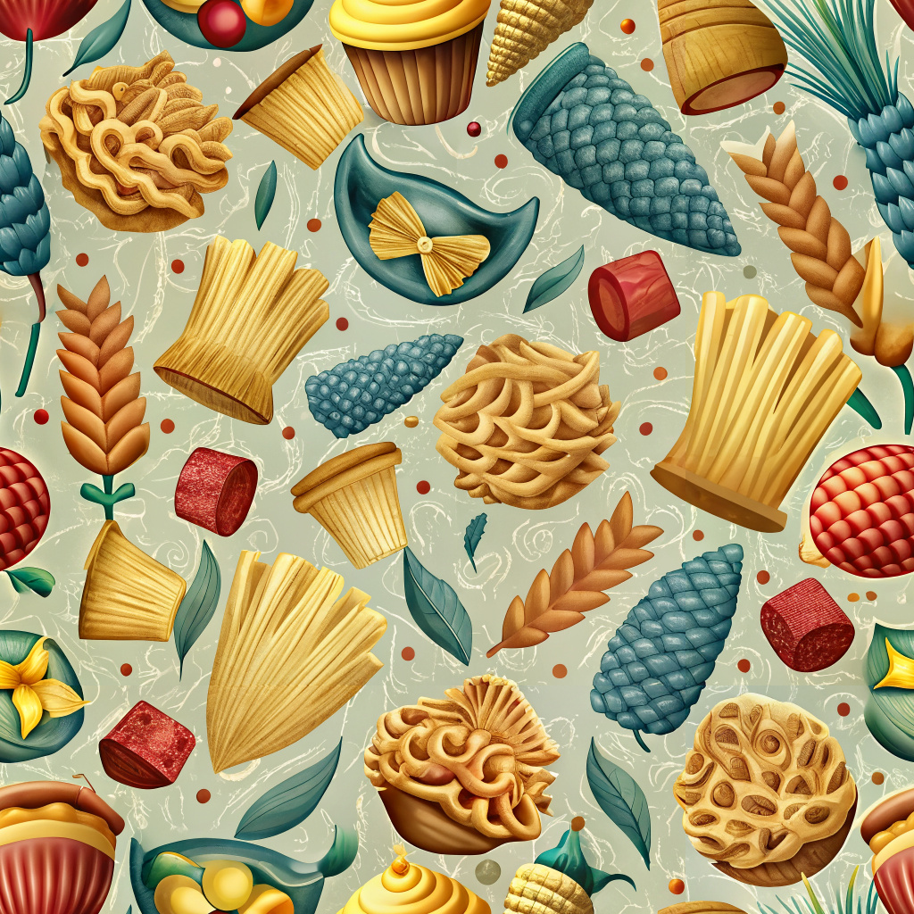 Pasta-inspired prints