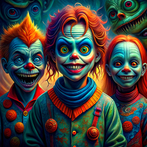 Three scary kids