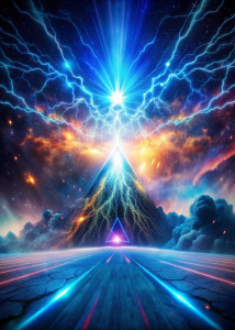 FONDO FANTASTICO Y EPICO CON RAYOS ELECTRICOS