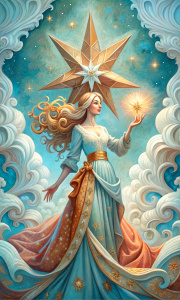 TAROT CARD, THE STAR, BAROQUE STYLE