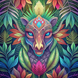 Shipibo-Conibo ayahuasca-inspired art from Peru.Seamless.