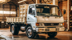Nissan Atlas 200  1994 года 3 тонны бортовой белым цветом 